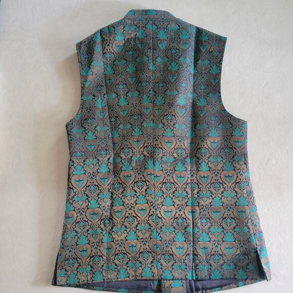 Mens Hike Wedding Waistcoat Nehru Jacket Asian Indian Pakistani Size 42 - Picture 13 of 13